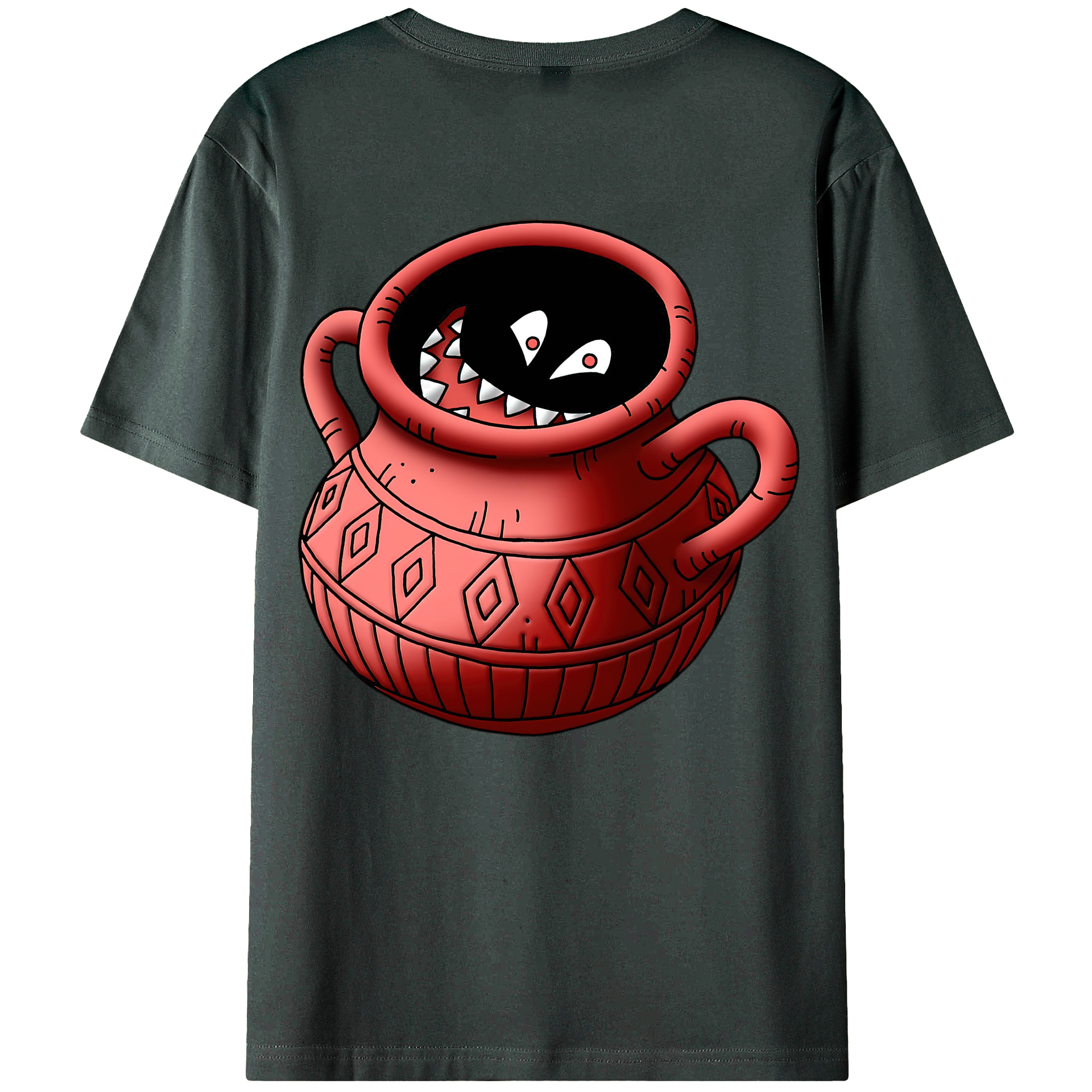 （画像用） ドラゴンクエスト Doragon Kuesuto Dragon Quest 綿100％ メンズ半袖Tシャツ（バックプリント） 通気性